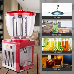 Hakka Brothers Commercial 6.6 Gallon Cold Beverage Juice Dispenser Electric Frozen Drink