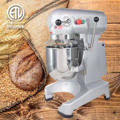 Hakka 10Qt Dough Food Mixer Commercial 400W Bakery Planetary Mixers 3 Funtion, ETL certified