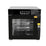 Hakka Bros 3-in-1 Electric Smoker Oven and Dehydrator, 1200W Countertop BBQ Grill with 2 Racks and Side Wood Chip Loader, Stainless Steel
