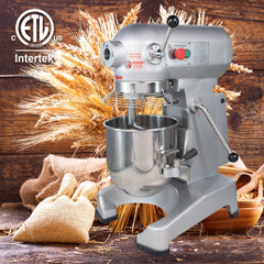 Hakka 10Qt Dough Stand Mixer 3 Speed, 4 Function Stainless Steel Food Mixer, ETL certified (grinder head not included)