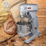 Hakka Commercial 20Qt Planetary Stand Mixer, 1100W Electric Food Mixer with 3 Speeds, Includes Dough Hook, Flat Beater & Whisk,ETL Certification
