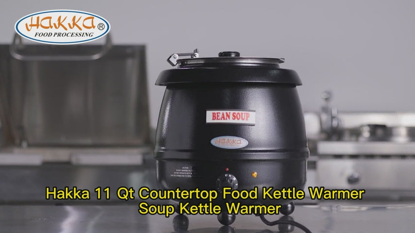 Hakka 11 Qt Countertop Food Kettle Warmer and Soup Kettle Warmer-120V,600W(Official Refurbishment)