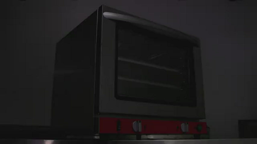 EasyRose 1/4 Size Countertop Air Fryer Convection Toaster Oven 0.8 Cu. Ft. Oven