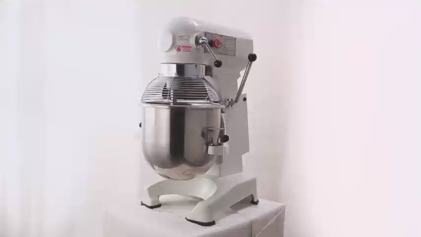 Hakka 商用行星搅拌机 4 功能不锈钢食品搅拌机 (10 夸脱 (M10A-4))