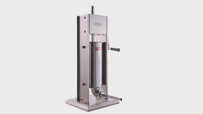 Hakka 22 Lb/10L Stainless Sausage Stuffer 2 Speed Vertical Meat Filler(Official Refurbishment)