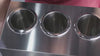 EasyRose 3 Grid Commercial Sauce & Cheese Warmer, Dual-Well Electric Squeeze Bottle Warmer, Stainless Steel, 105–195°F