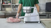 Hakka Commercial Burger Press 3 in 1 Heavy Duty Hamburger Press, Hamburger Patty Maker, with Three Size Trays 4"/5"/6", Includes 1200 Pcs Patty Papers