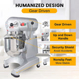 Hakka 30Qt Dough Stand Mixer 3 Speed, ETL certified