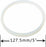 Hakka Sausage Stuffer accessory of plastic gasket for Vertical and Horizontal 3-5-7 10-12-15Liters Sausage Maker
