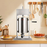 Hakka Sausage Stuffer 32LB 15L Manual Stainless Steel Meat Sausage Filler Maker