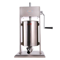 Hakka 22 Lb/10L Stainless Sausage Stuffer 2 Speed Vertical Meat Filler(Official Refurbishment)