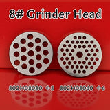 Hakka #8 Stainless Steel Meat Grinder Cutting Plates (Φ6&Φ8)