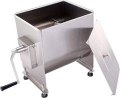 Hakka 30Liter/60lb Capacity Stainless Steel Manual Meat Mixers , Fixed Tank,Sausage Mixer Machine(Official Refurbishment)