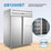 1150L Double Door Upright Freezer Commercial Refrigerator Temp : -18 ~-22℃