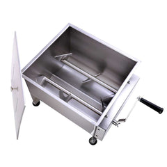 Hakka Double Axis Stainless Steel Manual Meat Mixers 30 Liter / 60 lb Capacity,Sausage Mixer Machine