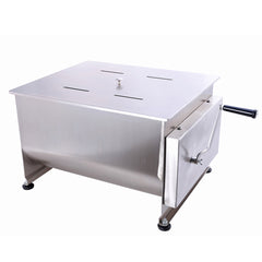 Hakka Double Axis Stainless Steel Manual Meat Mixers 30 Liter / 60 lb Capacity,Sausage Mixer Machine