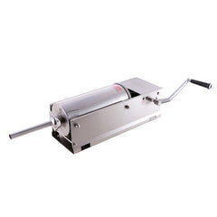 Hakka 11 Lbs(5liter) Sausage Stuffer 2 Speed Stainless Steel Horizontal Sausage Filler(Official Refurbishment)