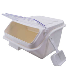 2.6 Gallon / 40 Cup Shelf Ingredient Bin with Flip Lid & Scoop