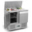 Carina Refrigerated Salad Workbench Stainless Steel Pizza and Salad Preparation Counter Commercial Display Case (S900STD)