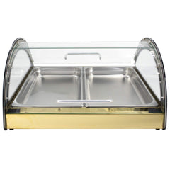 Hakka Commercial Countertop Bakery Display Case Pastry Muffins Showcase Golden